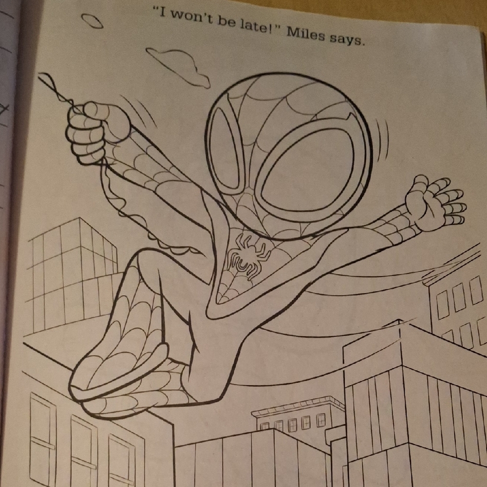 Marvel Spidey and His Amazing Friends Jumbo Coloring & Activity Book - Red Blue - Picture 2 of 5